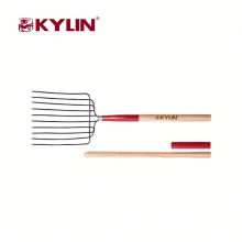Garden Forged Digging Hay Hoe Fork Carbon Steel Head Hand Tools